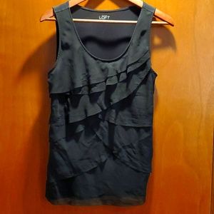 Ann Taylor Loft Black Tank